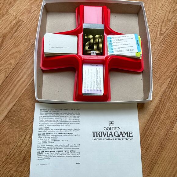 Golden NFL Trivia Game National Football League Edition Collectible NFL Game - Picture 3 of 4